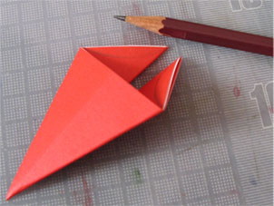 カリグラフィー・テクニック　マントの折り方４