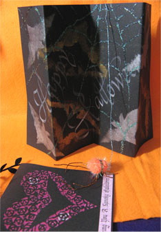Halloween calligraphy card and a spider 4