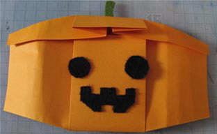 ハロウィン　かぼちゃバッグの作り方７