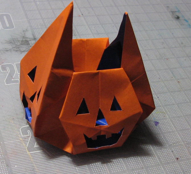Halloween 2015 Jack-o'-lantern bag how to8