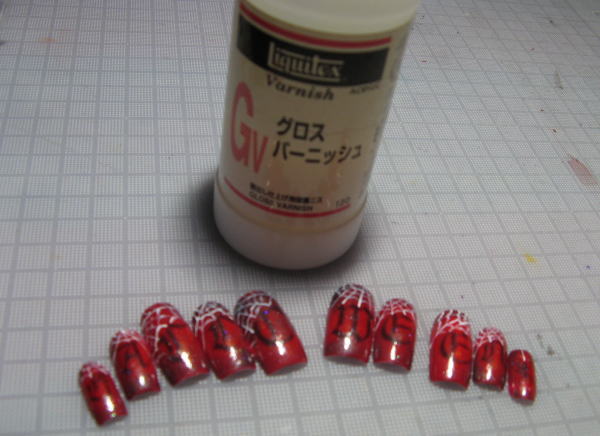 Calligraphy Halloween nailart 2015  how to6