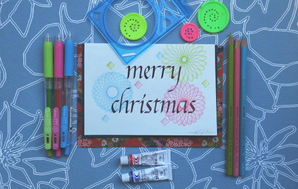 Christmas card italic & spirograph1