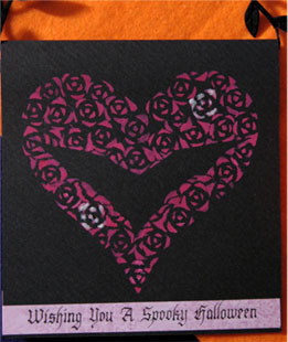 Halloween calligraphy card 2012-2