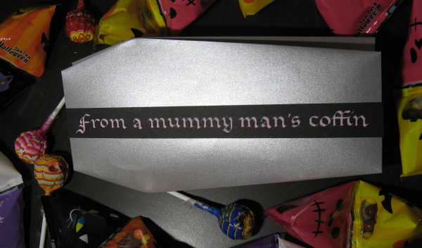 Halloween2014　Mummy man's coffin card1