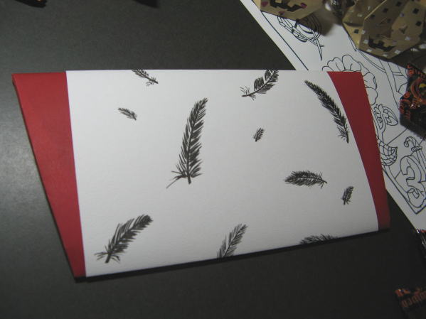 calligraphy Halloween 2015 Black quills envelope2